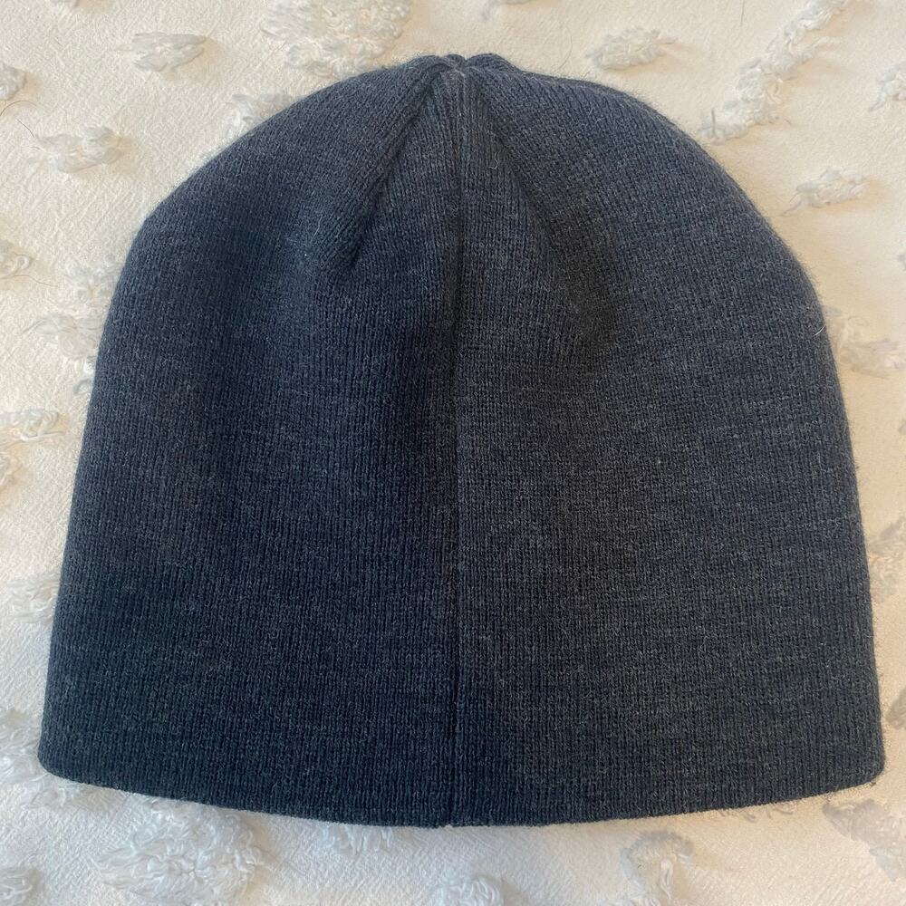 Tesla Motors Company Official Gear Beanie Hat Cap Knit Charcoal Grey Gray Skull - Picture 2 of 4